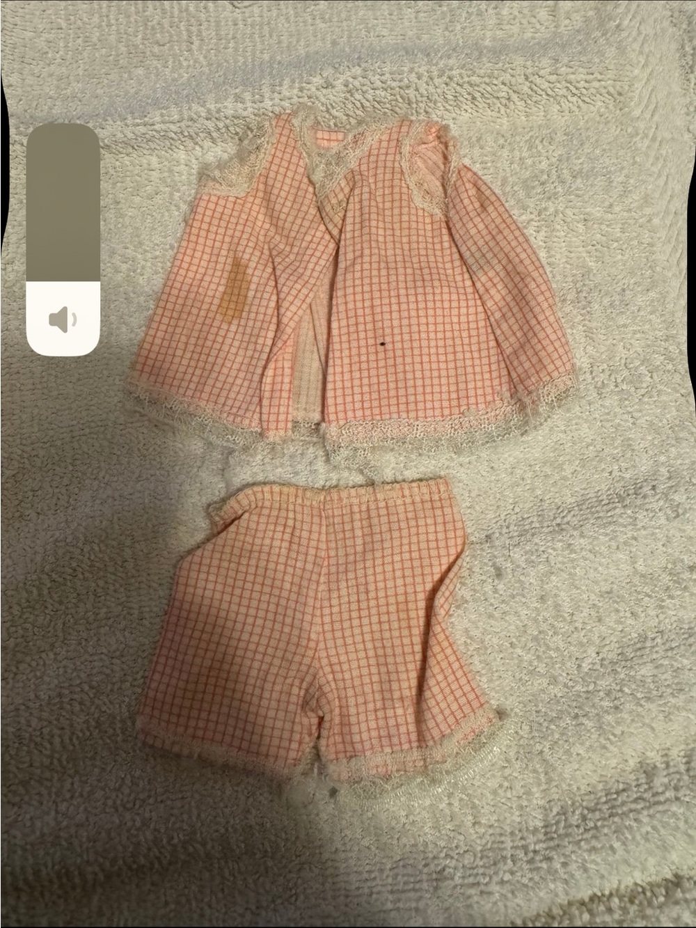 Vintage Ideal Barbie Tammy Pajama Set Pink Plaid